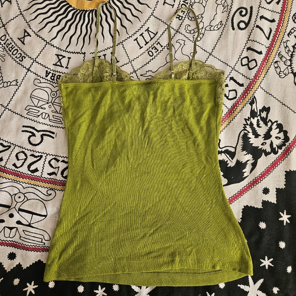 Worthington Green Lace Front Tank - Picture 2 of 3